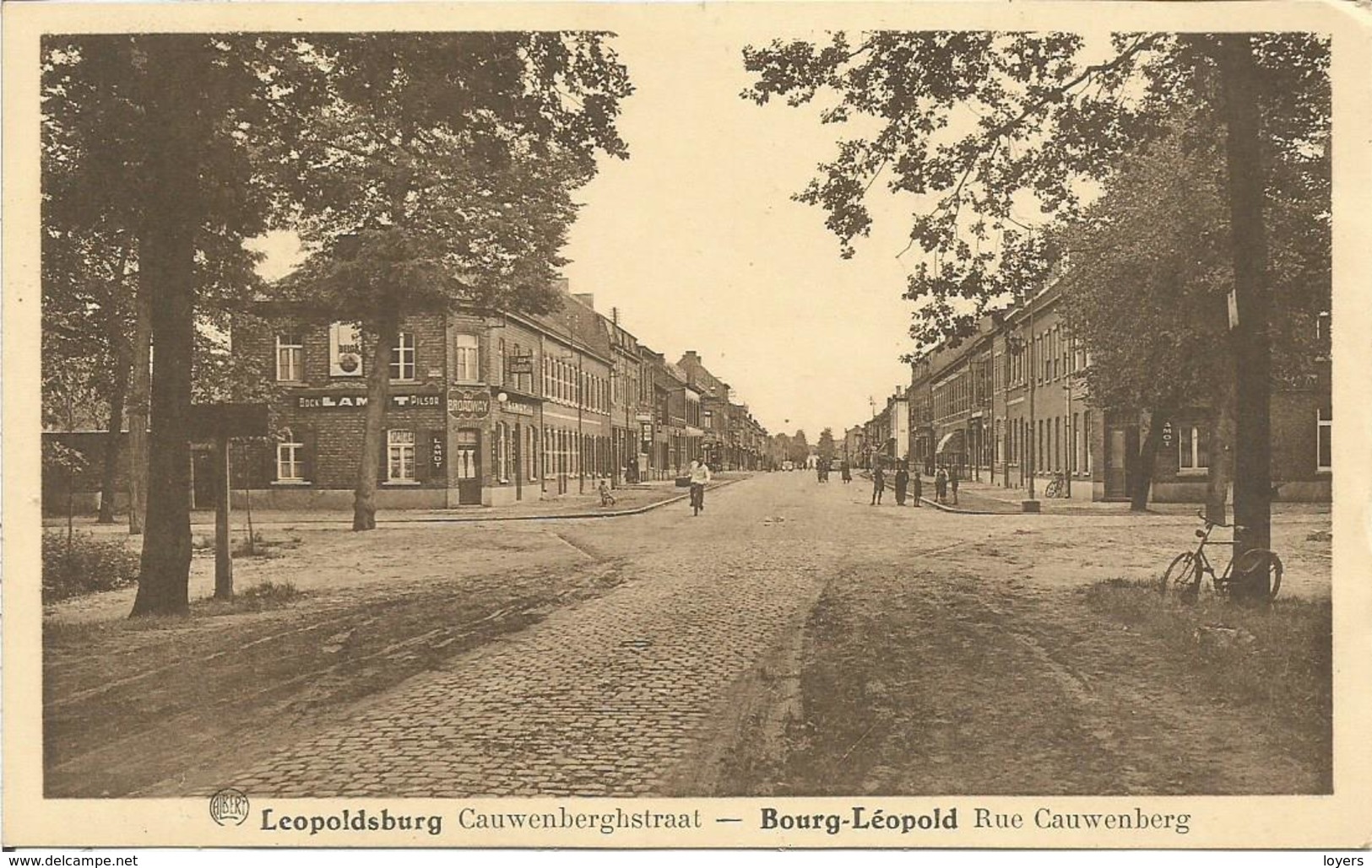 Leopoldsburg. Cauwenberghstraat  -  Bourg_léopold. Rue Cauwenberg.  (scan Verso) - Leopoldsburg