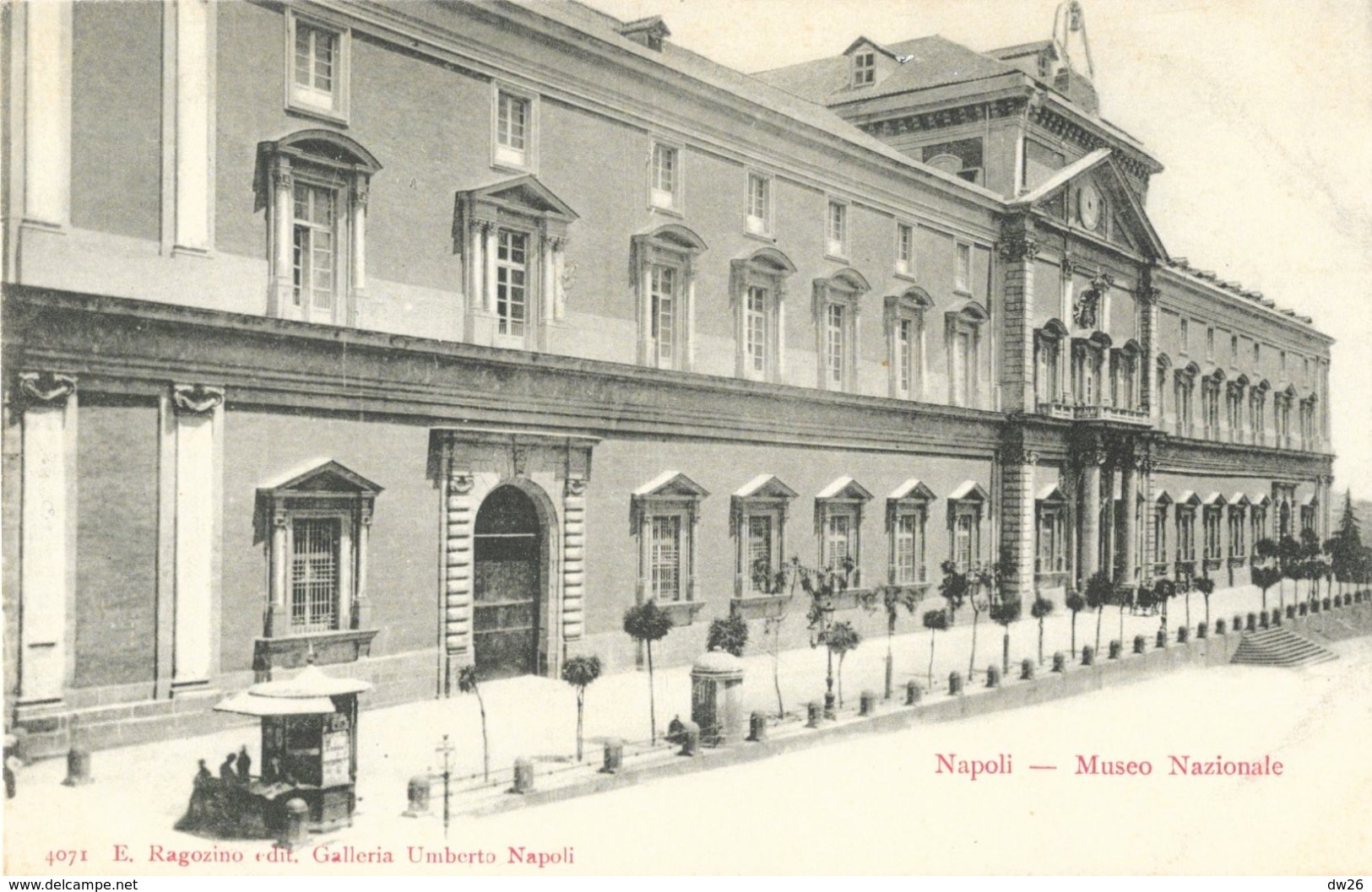 Napoli - Museo Nazionale - Edit. E. Ragozino, Galleria Umberto - Carte Précurseur Non Circulée - Musées