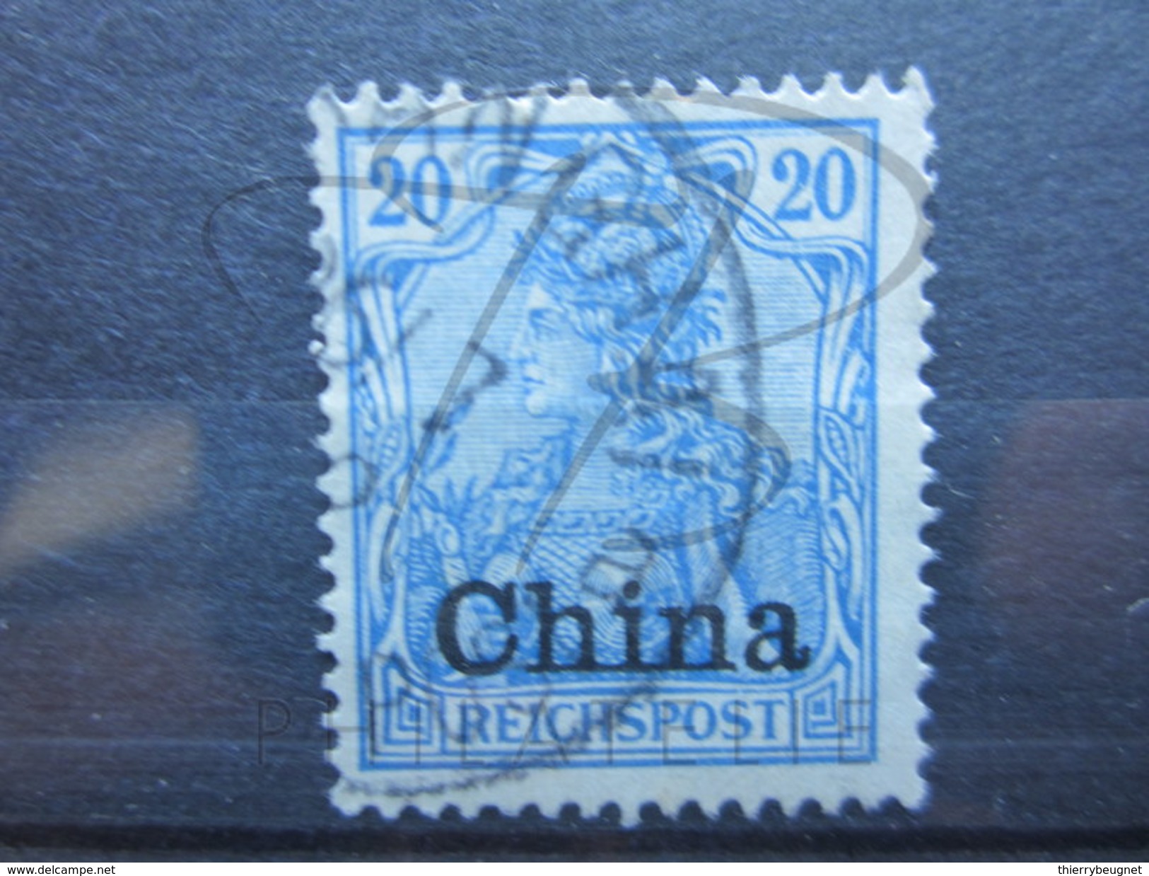 BEAU TIMBRE D ' ALLEMAGNE - CHINE N° 17 , CACHET " SHANGHAI " !!! - Deutsche Post In China