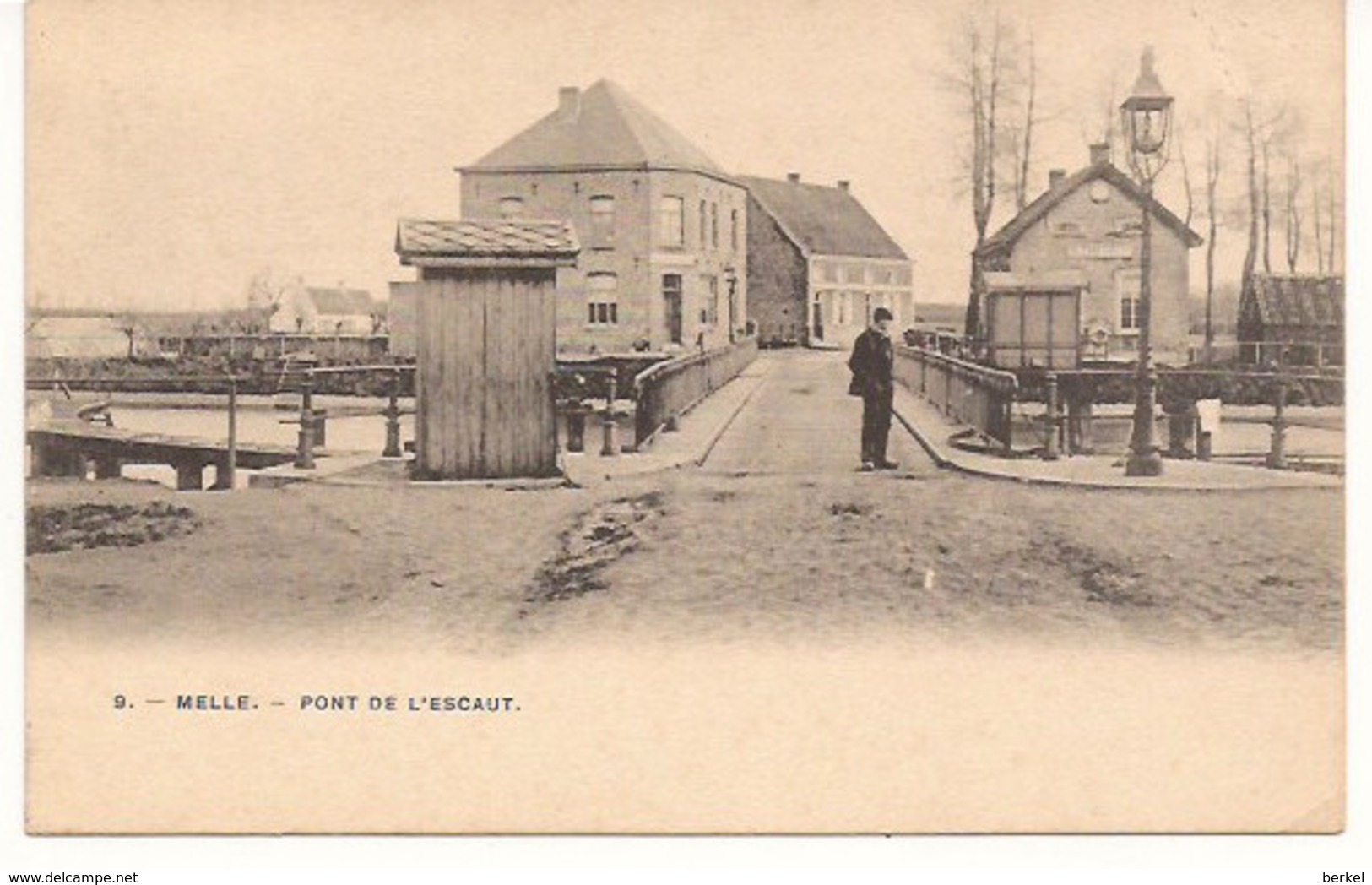 9. MELLE PONT DE L' ESCAUT BRUG OVER DE SCHELDE  STAAT ALS NIEUW  R 418  ZELDZAAM - Melle