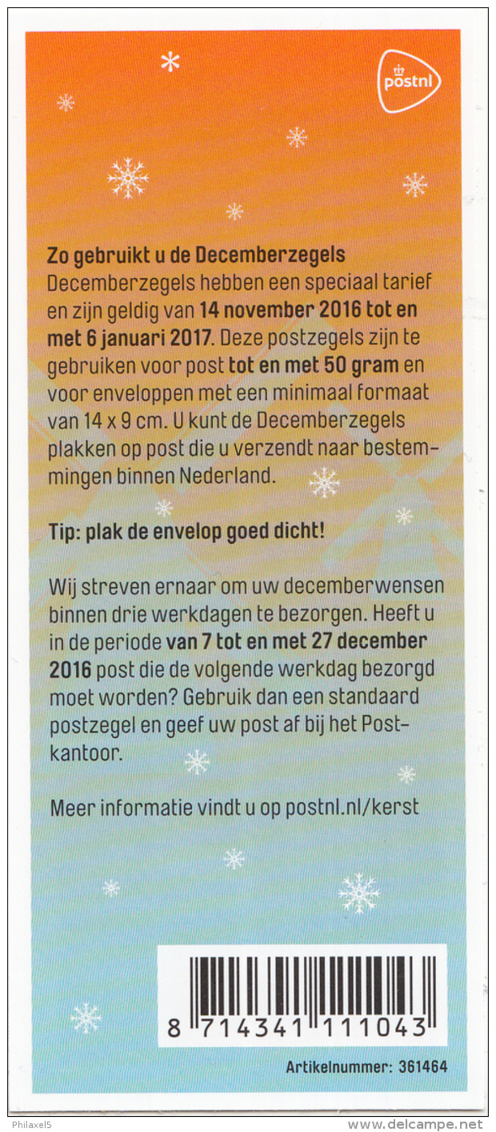 Nederland - Kerstmis/Christmas 2016 - Decemberzegels 2016 - Blok Van 10  - Limited Edition - MNH - NVPH V3474-3483 - Ongebruikt