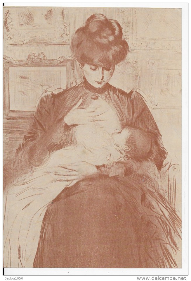 Femme Et Bébé - Estampes & Gravures