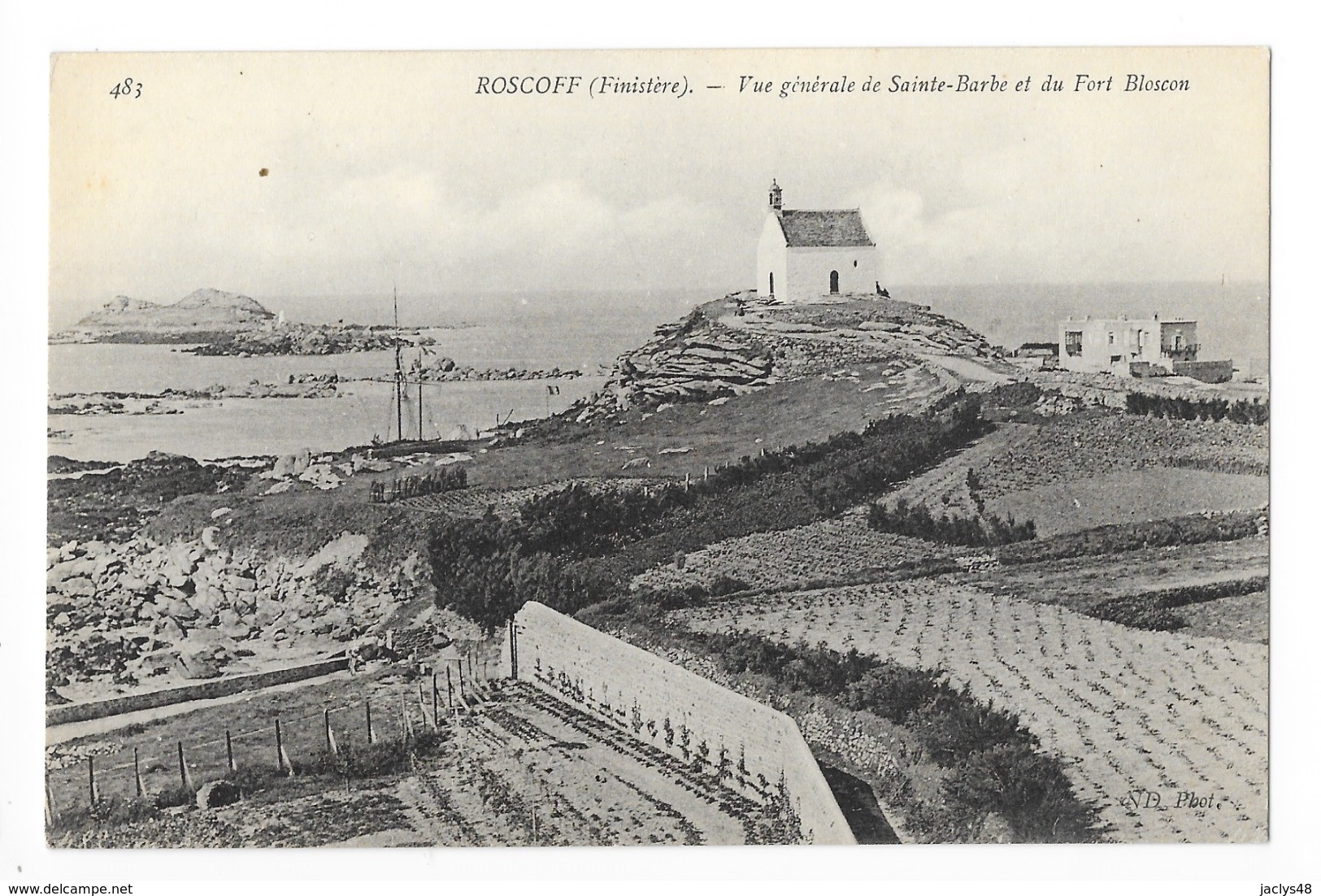 ROSCOFF  (cpa 29)  Vue Générale De Sainte-barbe Et Du Fort Bloscon -    - L 1 - Roscoff