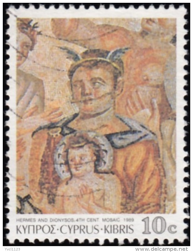CYPRUS - Scott #743 Mosaics / Used Stamp - Oblitérés