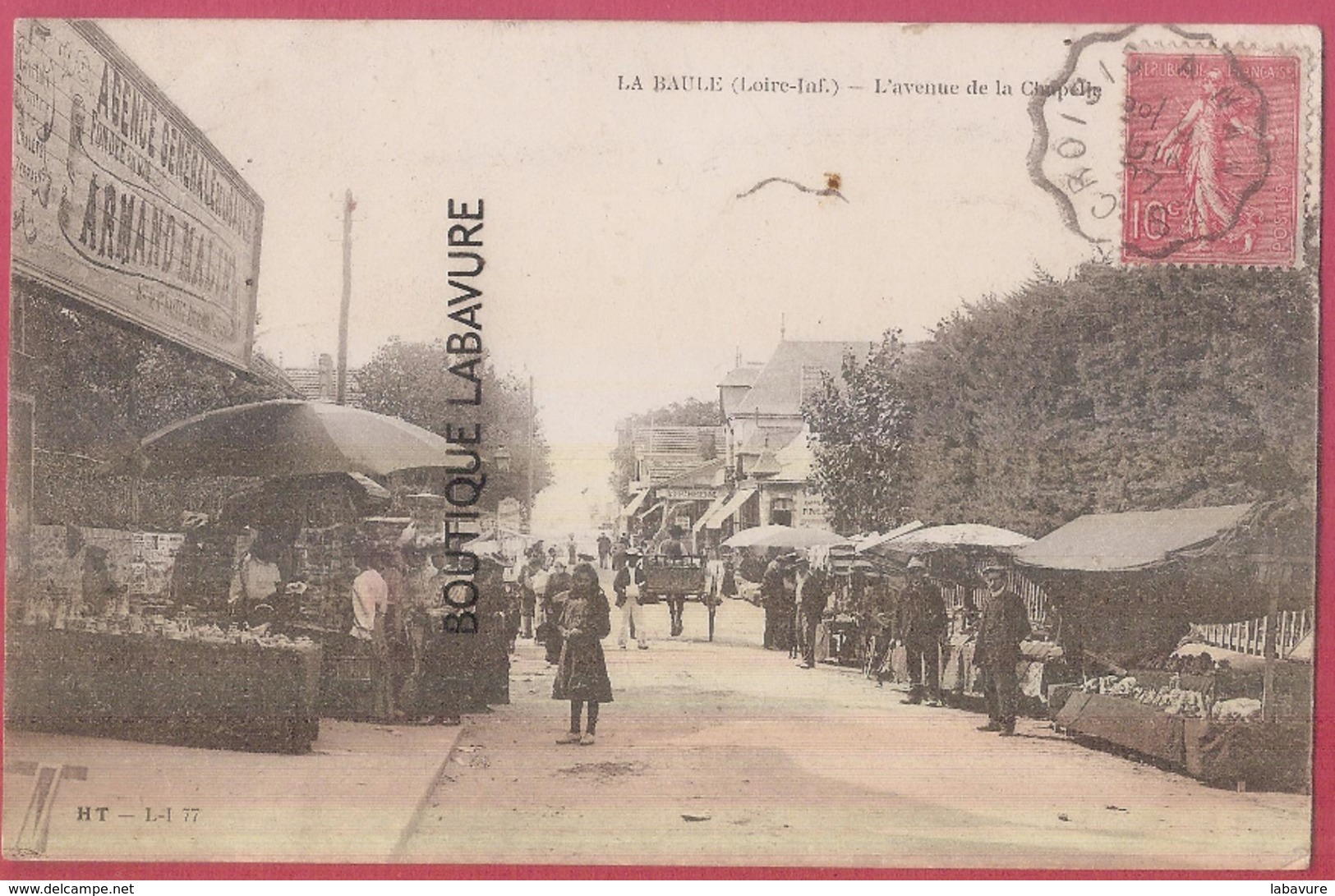 44 - LA BAULE--L'Avenue De La Chapelle--marché--animé - La Baule-Escoublac