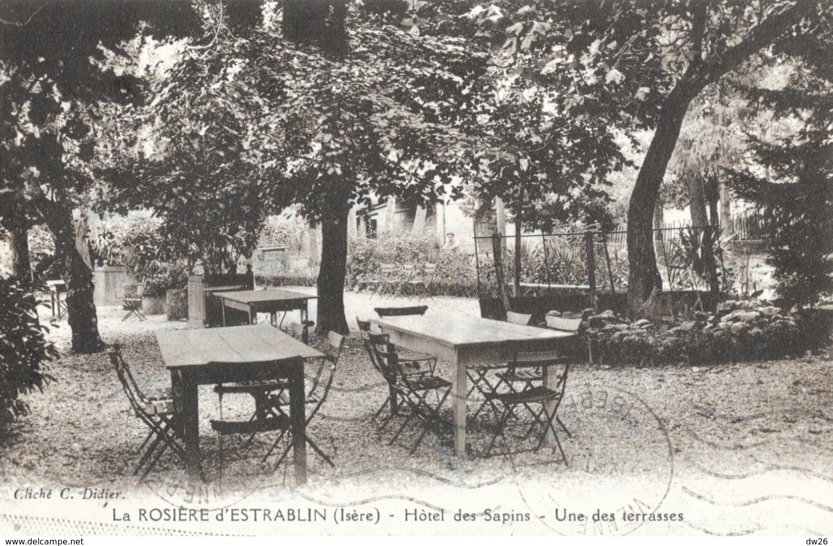 La Rosière D'Estrablin (Isère) - Hôtel Des Sapins, Une Des Terrasses En 1960 - Edition Blanchard - Alberghi & Ristoranti