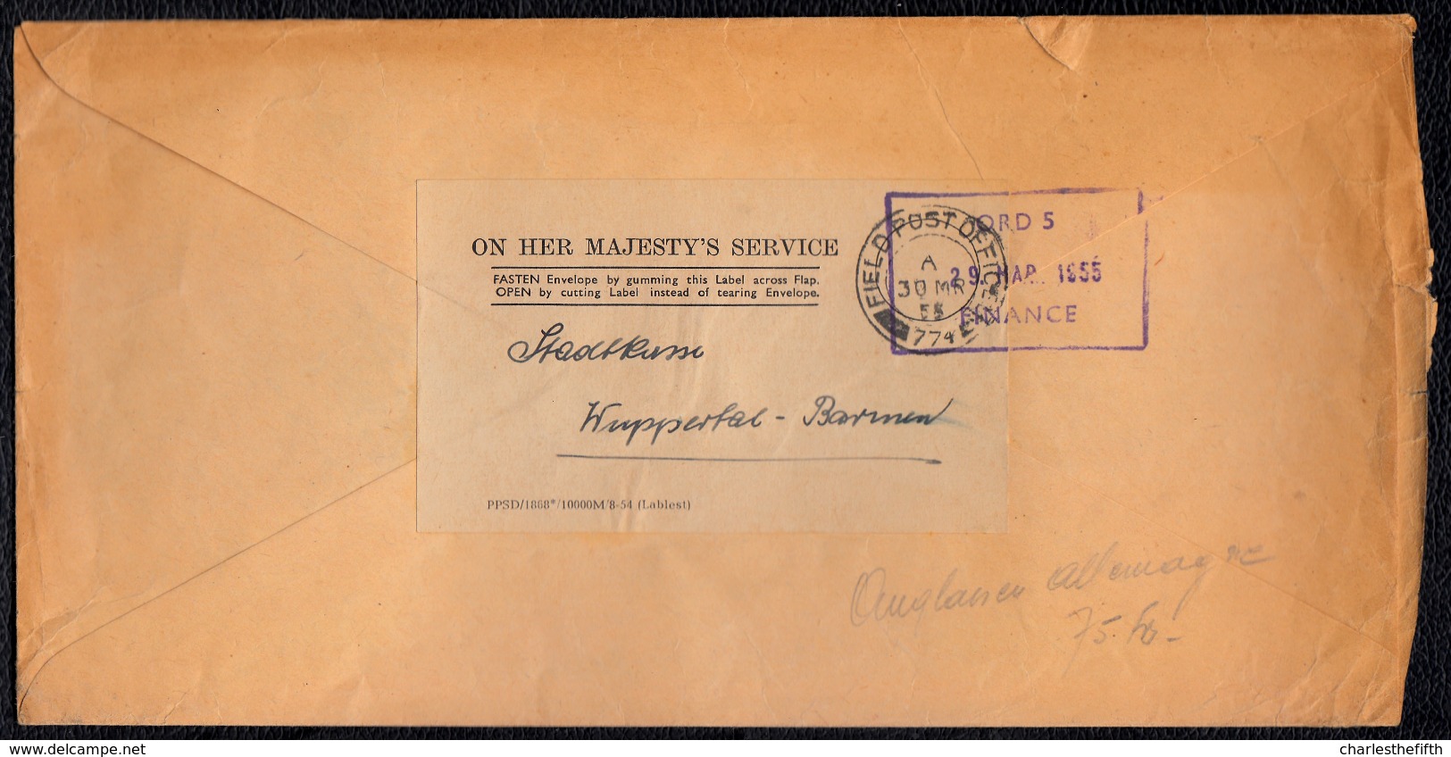 3 X REGISTERED COVER WUPPERTAL - BRITISH ARMY - FIELD POST -  ENGLISH OCCUPATION GERMANY - 6 SCANS - Autres & Non Classés