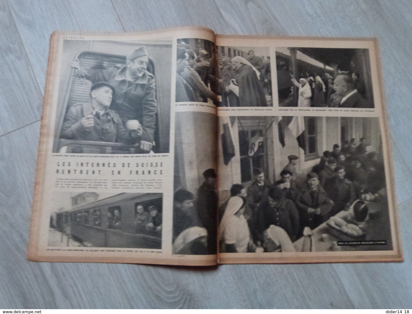 LA SEMAINE N°27.16/01/1941. FEMMES DU CIEL. INTERNES EN SUISSES RENTRENT. WEYGAND LEAHY PETAIN.TUNNEL SOUS GIBRALTAR. - Francese