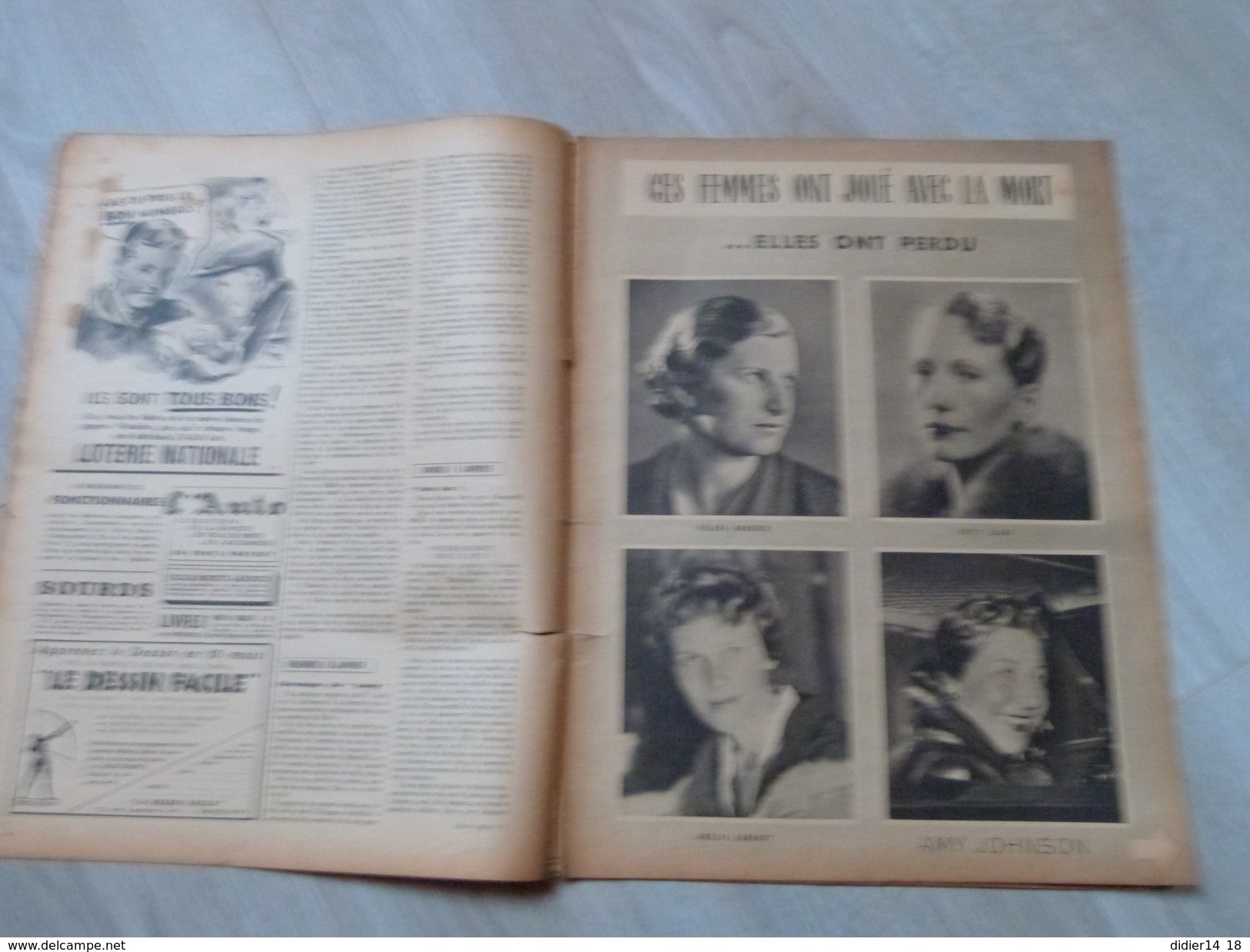 LA SEMAINE N°27.16/01/1941. FEMMES DU CIEL. INTERNES EN SUISSES RENTRENT. WEYGAND LEAHY PETAIN.TUNNEL SOUS GIBRALTAR. - Francese