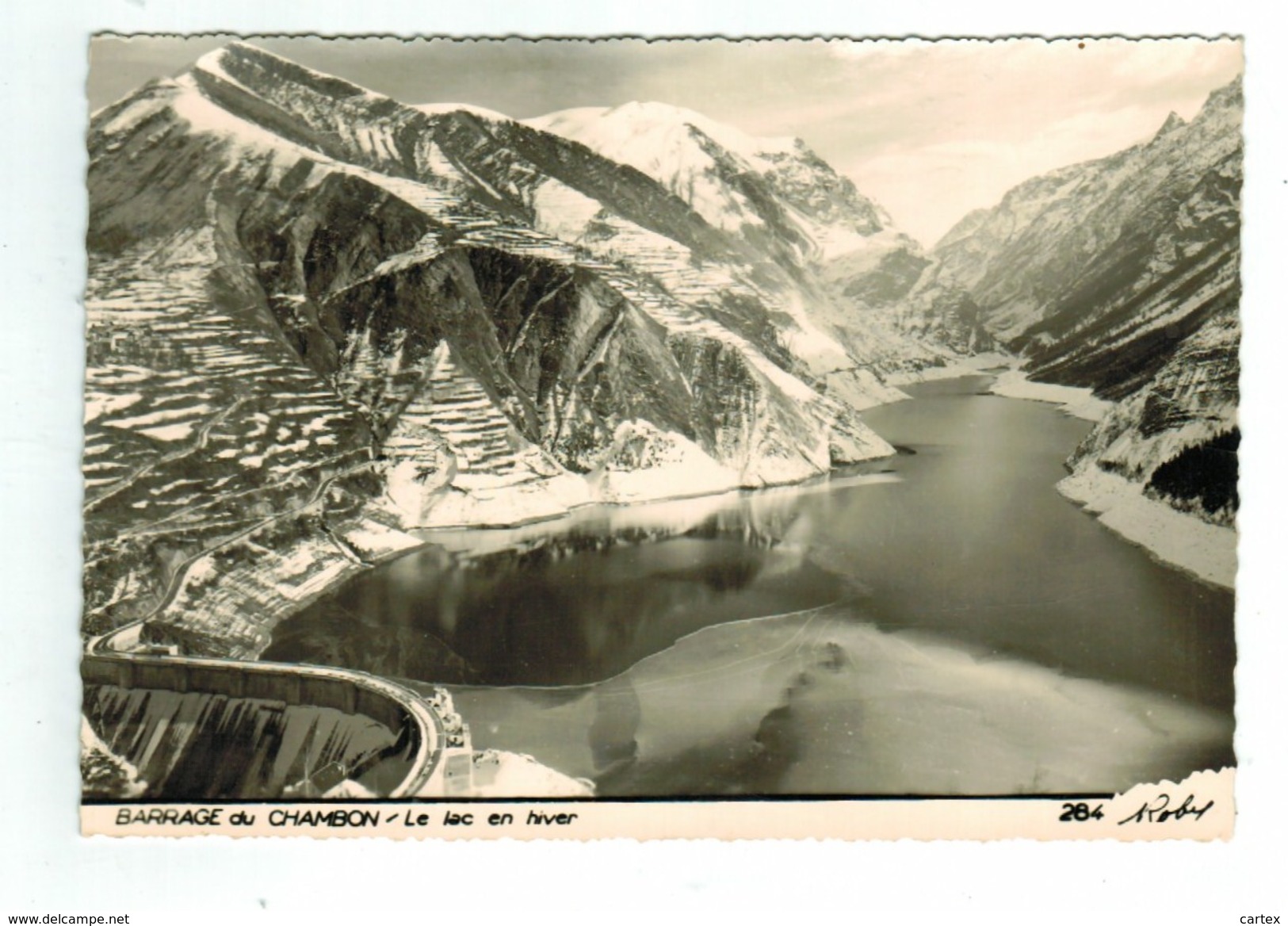 13930  CPM  Barrage Du CHAMBON : , Le Lac En Hiver ; Superbe Carte Photo !! - Other & Unclassified