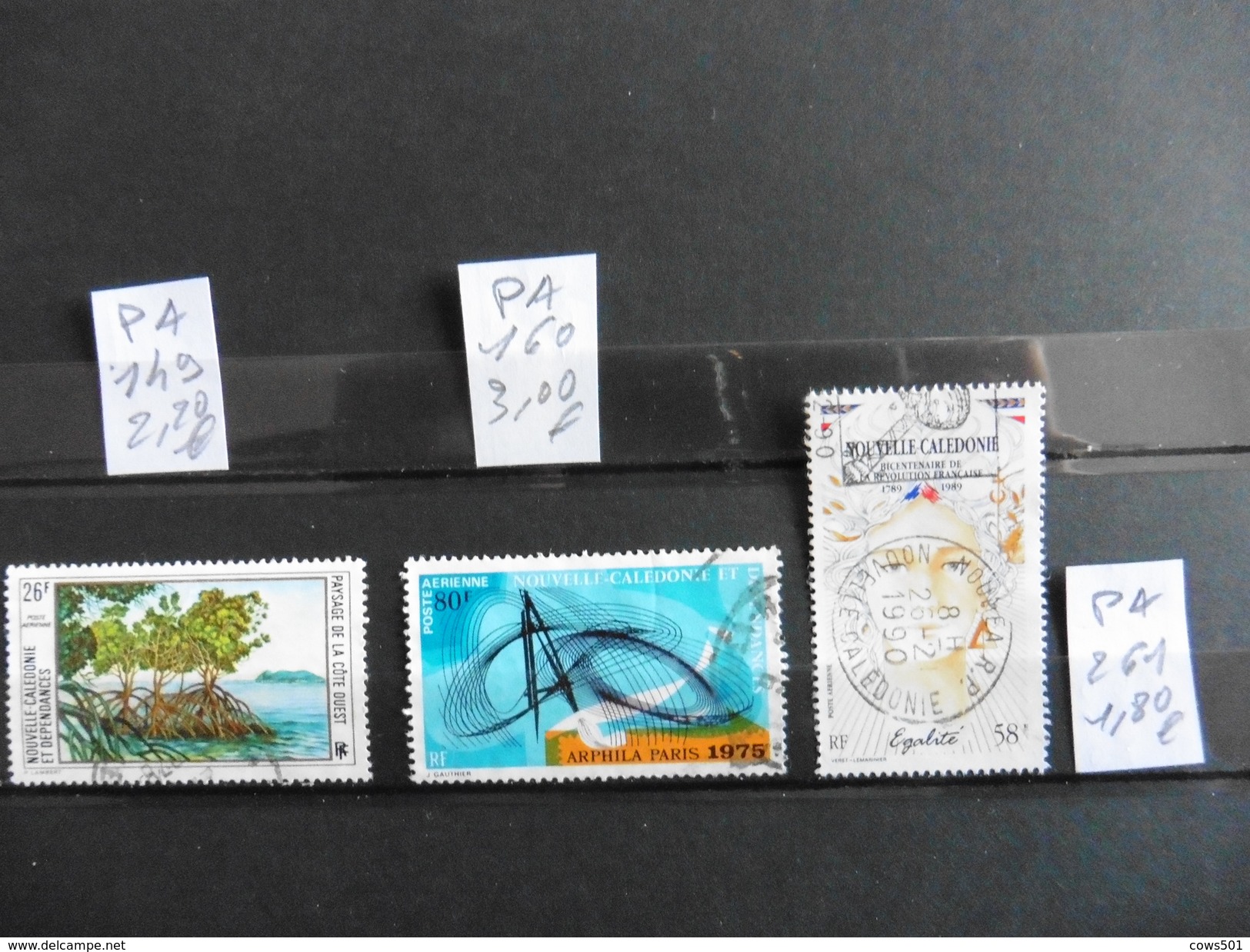 Nouvelle Calédonie : Poste Aérienne :3 Timbres Oblitérés - Lots & Serien