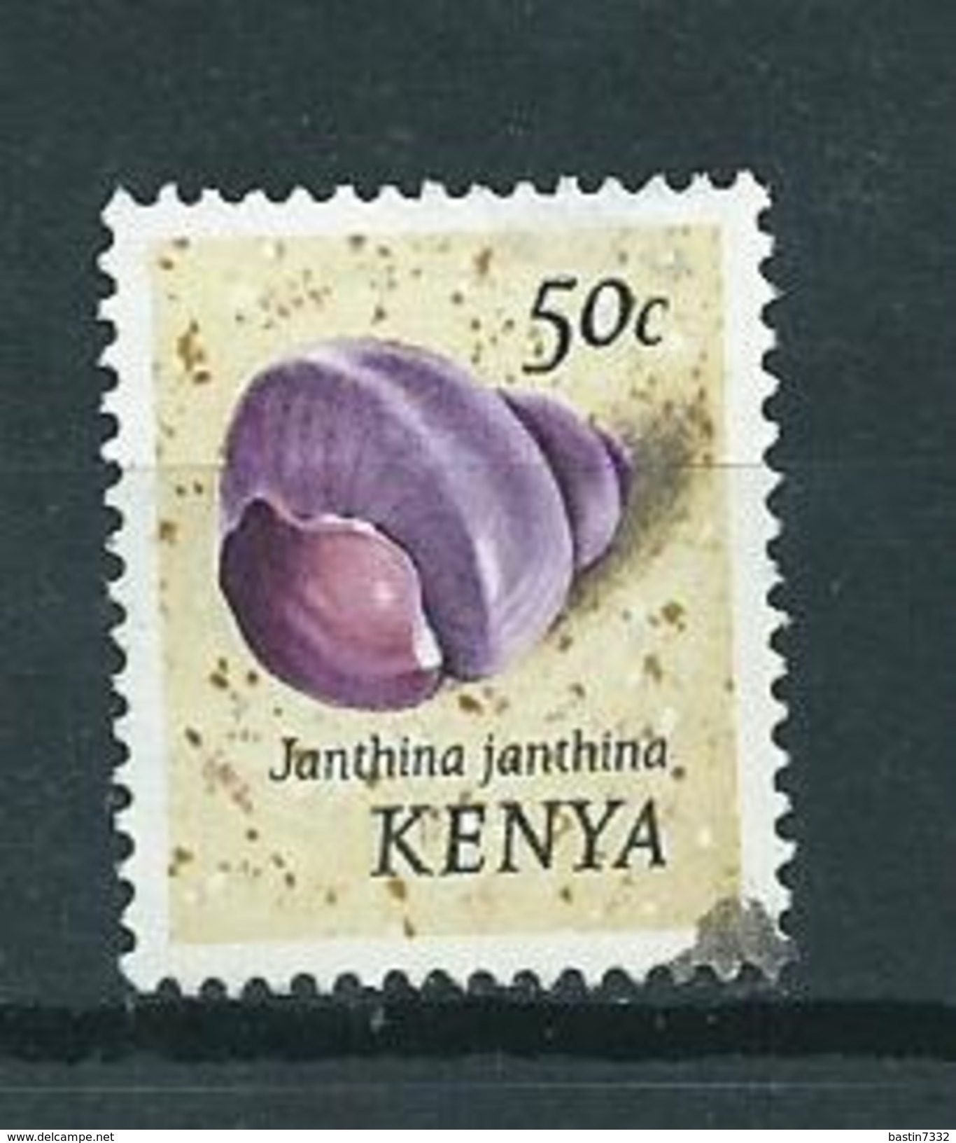 1974 Kenia 50 Cent Shell,Janthina Janthina Used/gebruikt/oblitere - Kenia (1963-...)