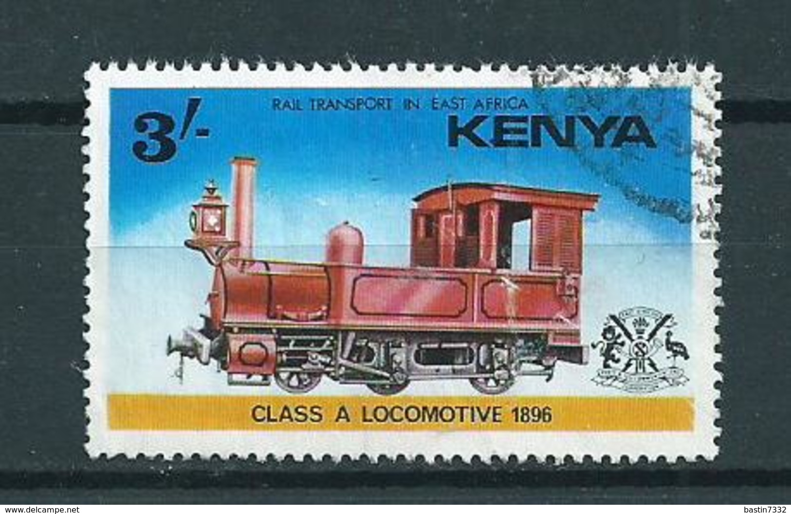 1976 Kenia 3'sh Railways,trains,treinen Used/gebruikt/oblitere - Kenia (1963-...)