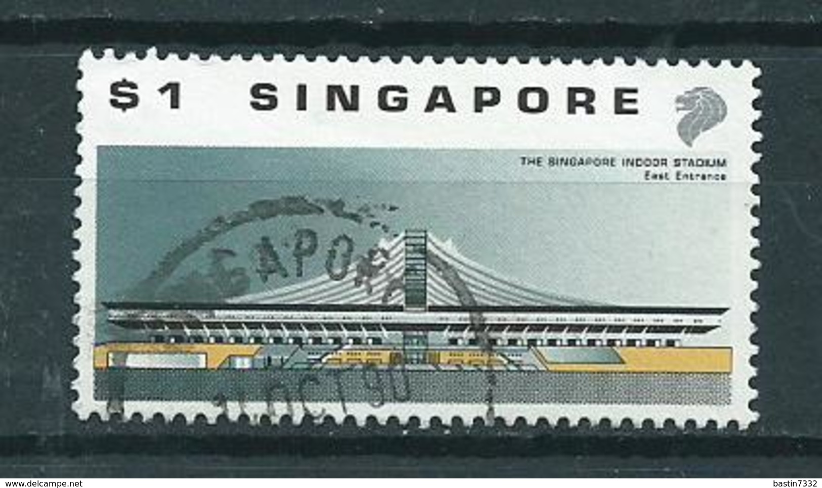 1989 Singapore $1.00 Sporthal Used/gebruikt/oblitere - Singapore (1959-...)