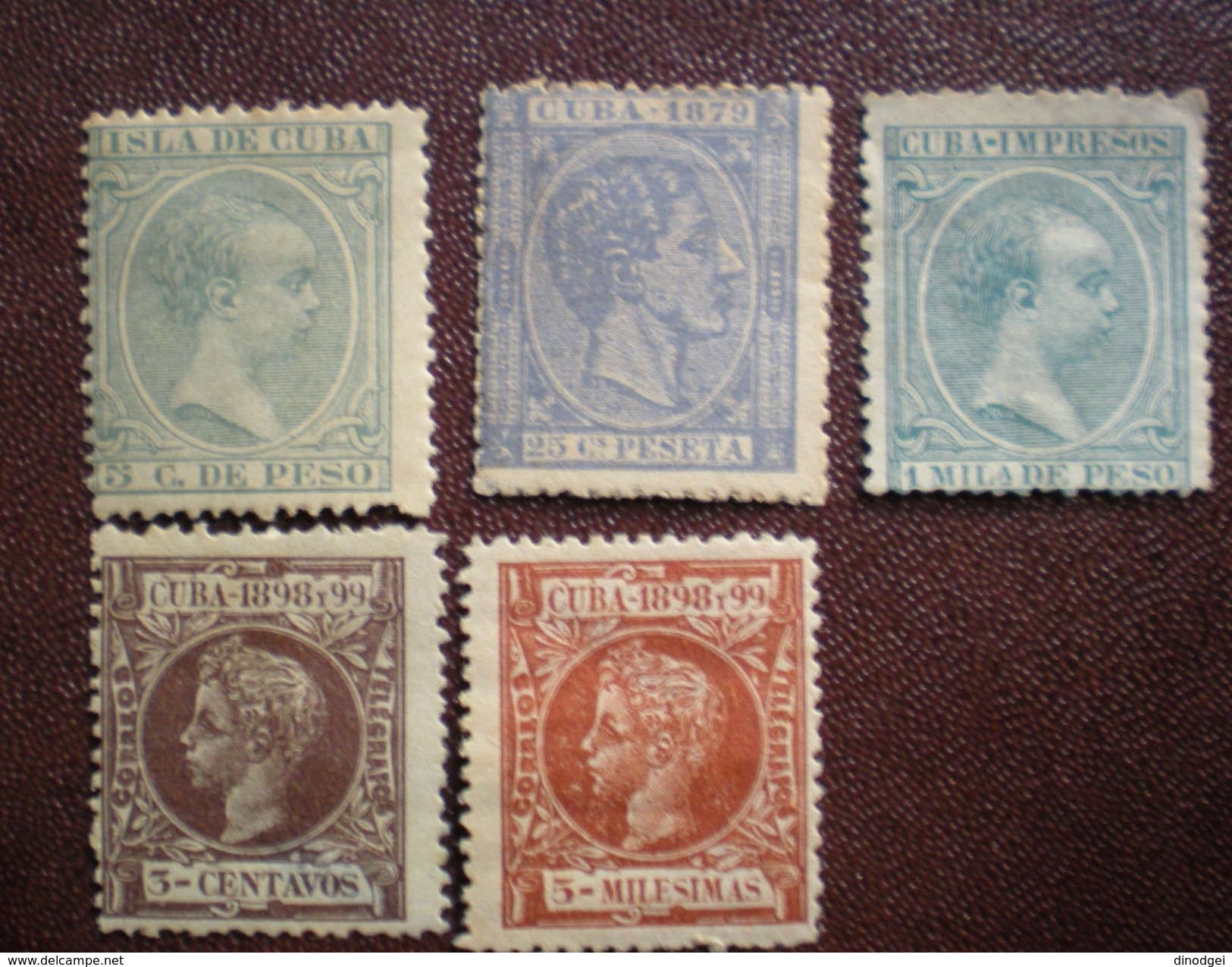 Cu001- CUBA - 1875/1897 - Lotto Valori Mh - - Unused Stamps