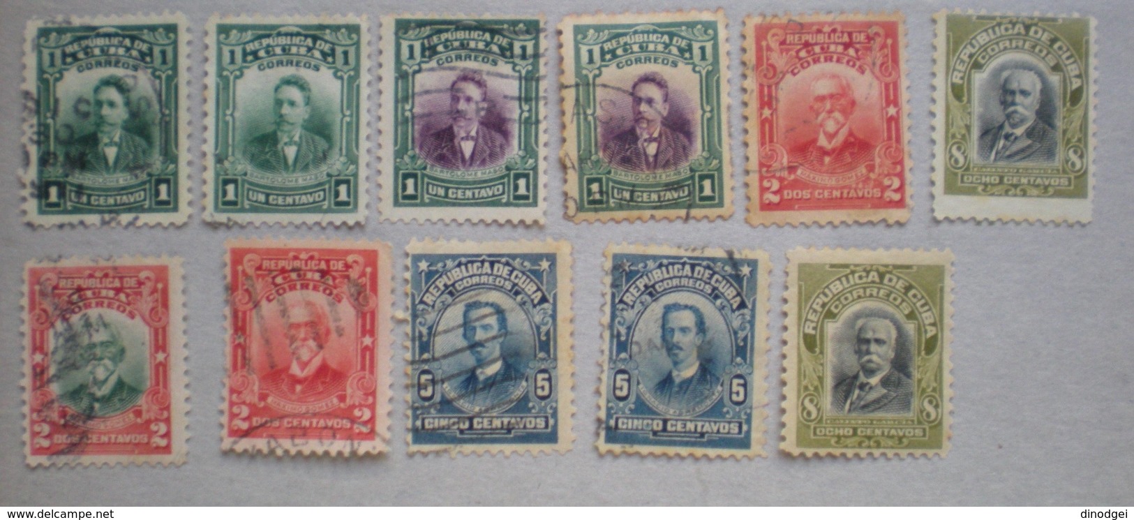 Cu004- CUBA - 1899/1902 - Serie Uomini Di Stato - 11 Valori Usati - Unused Stamps