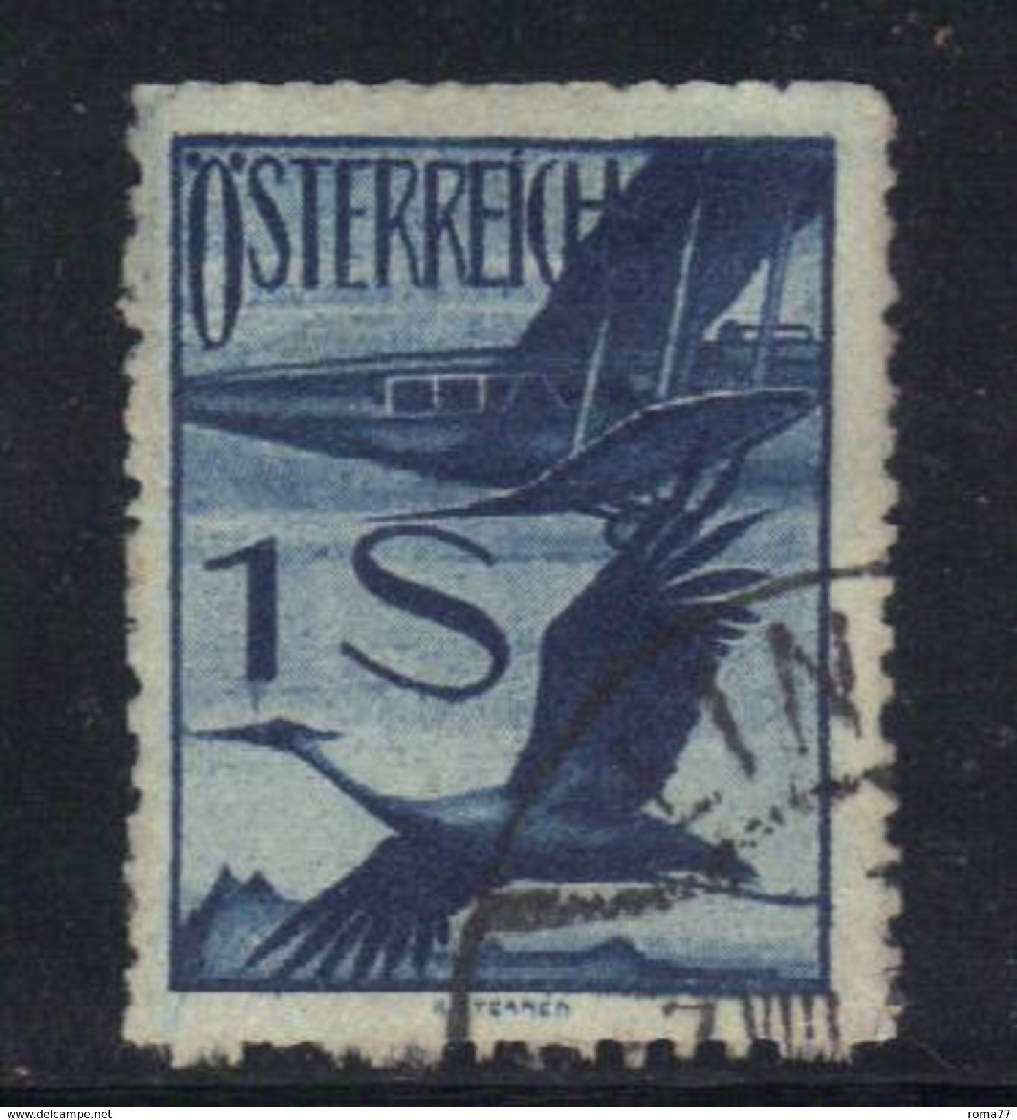 XP476 - AUSTRIA 1925 , Posta Aerea N. 27  Usato - Used Stamps