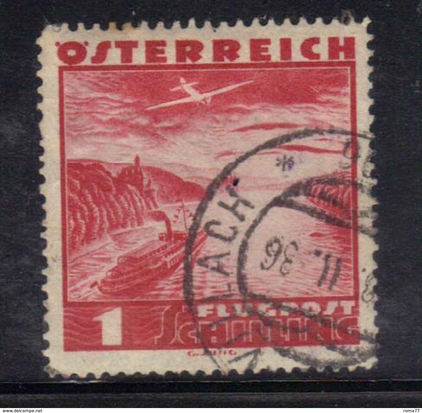 XP481 - AUSTRIA 1935 , Posta Aerea N. 42  Usato - Usati