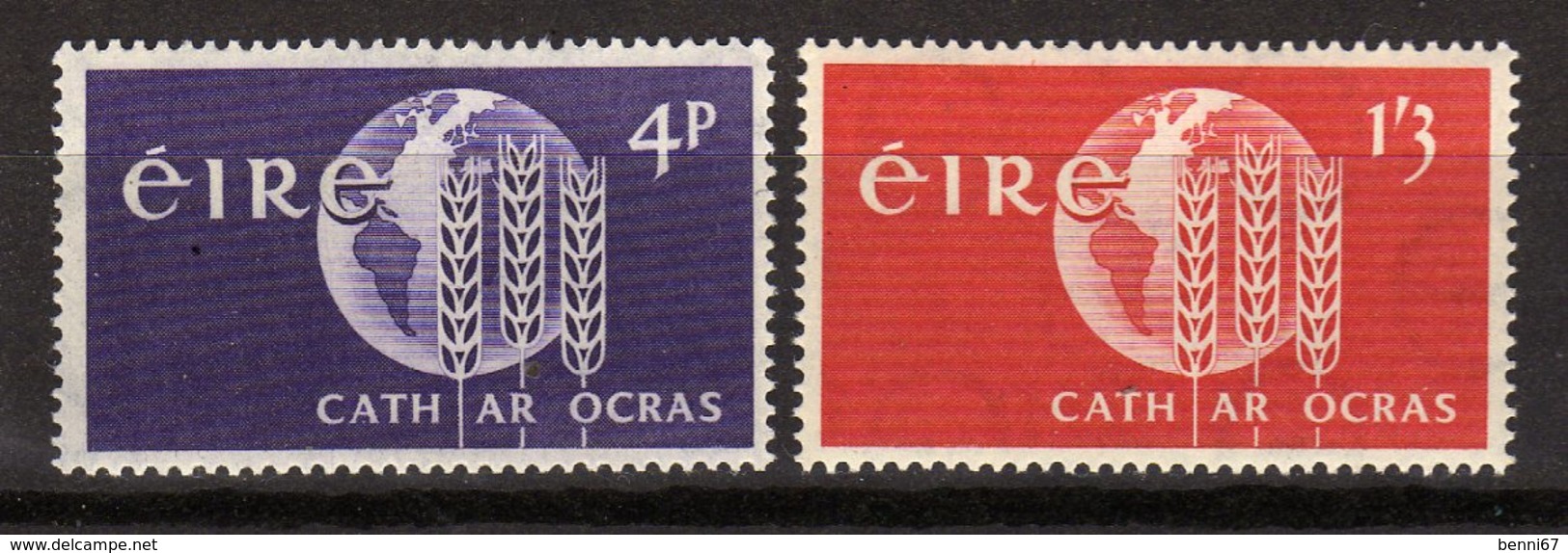 IRLANDE Ireland 1963 Campagne Contre La Faim Yv 157/158 MNH ** - Unused Stamps