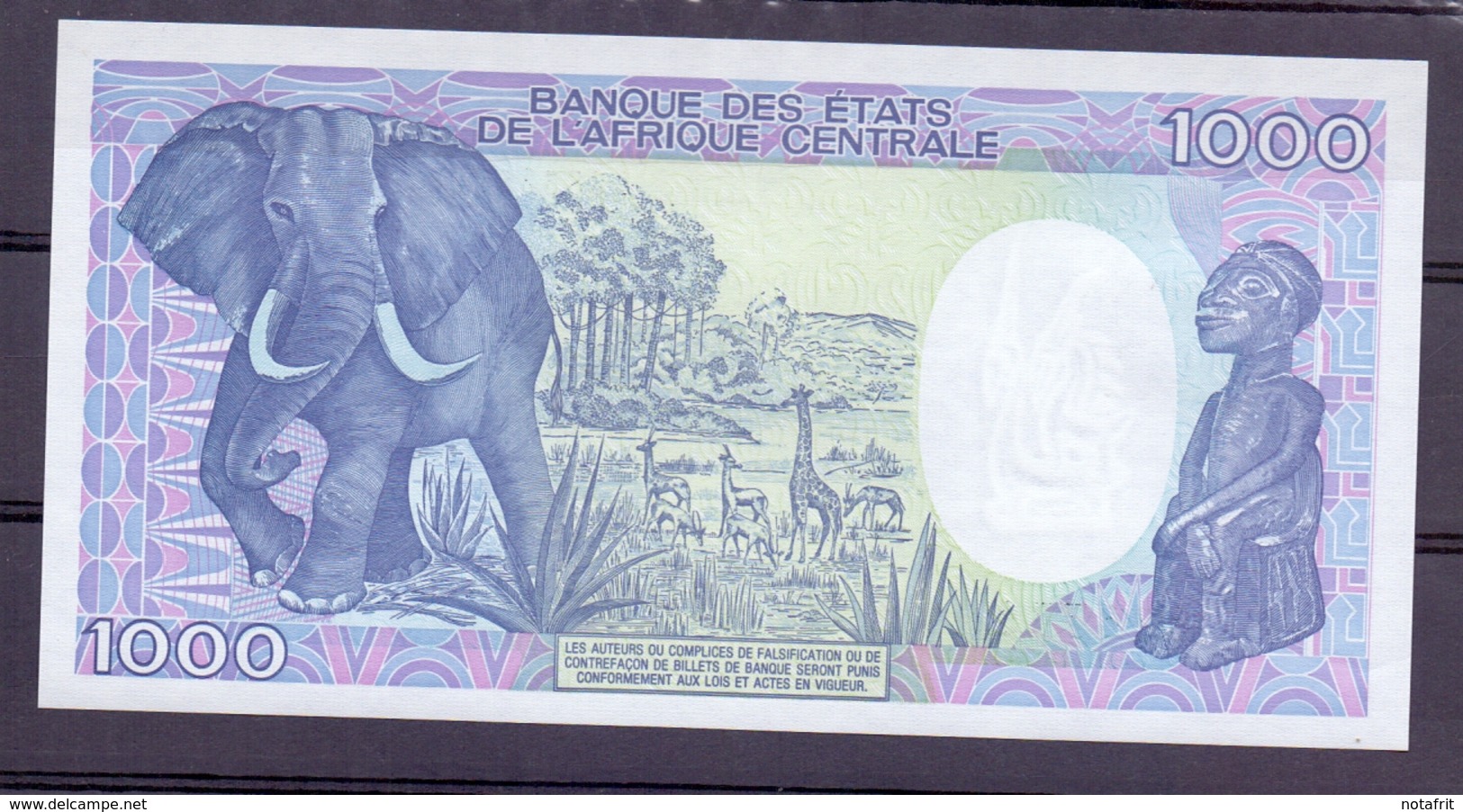 Cameroun  Kameroen  1000 FR 1989  Rare  UNC - Kameroen