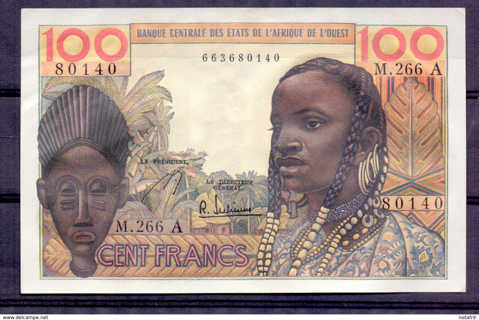 AOF Cote D'ivoire  100 Fr  UNC - Côte D'Ivoire