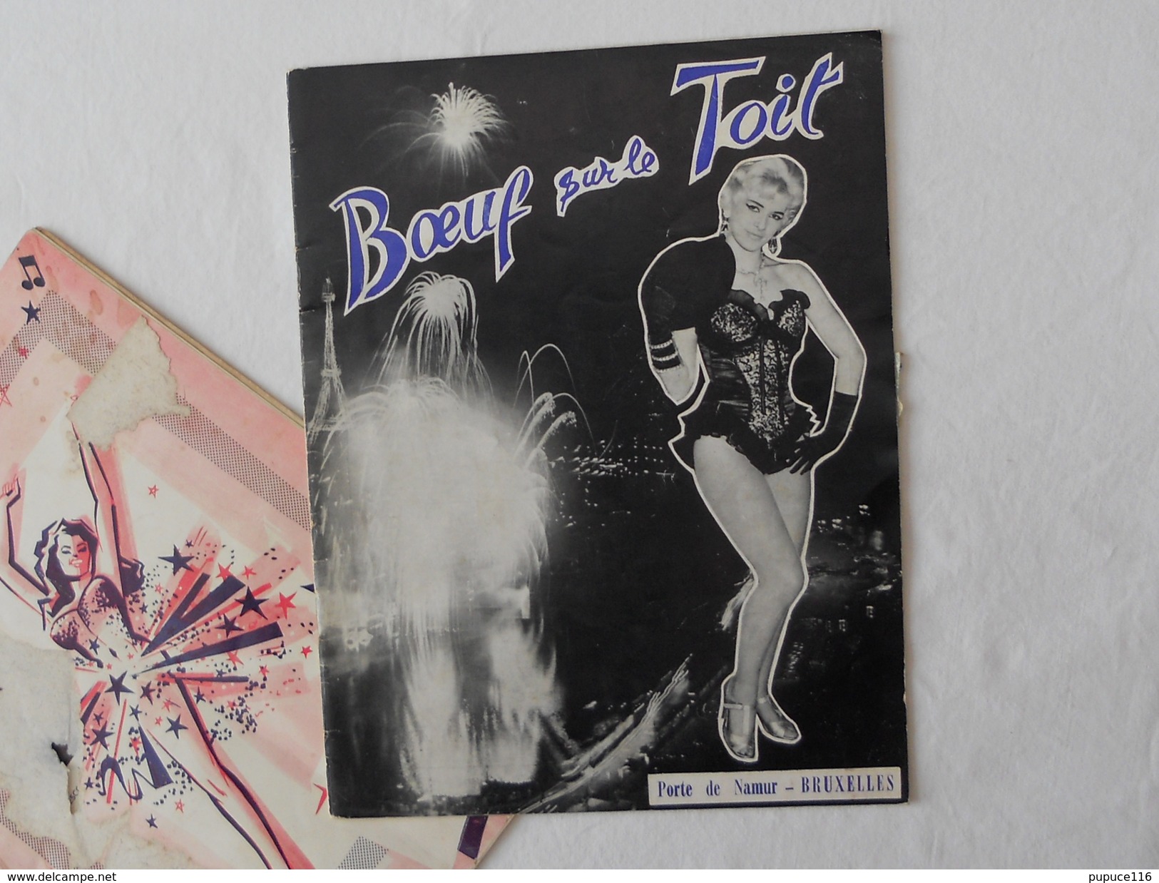 " Le Boeuf Sur Le Toit " Cabaret Bruxelles - Programs