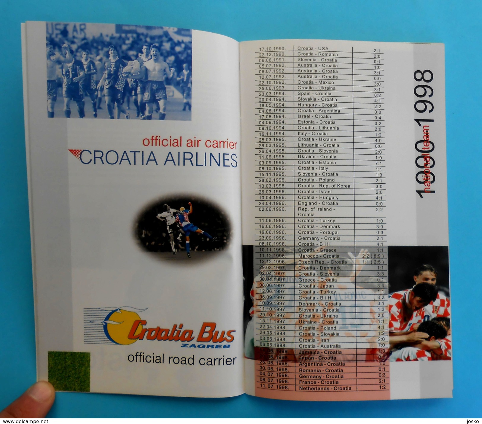 UEFA EURO 2000 - CROATIA TEAM Programme & Guide * Football Soccer Fussball Programm Programma Kroatien Croatie Croazia - Bücher