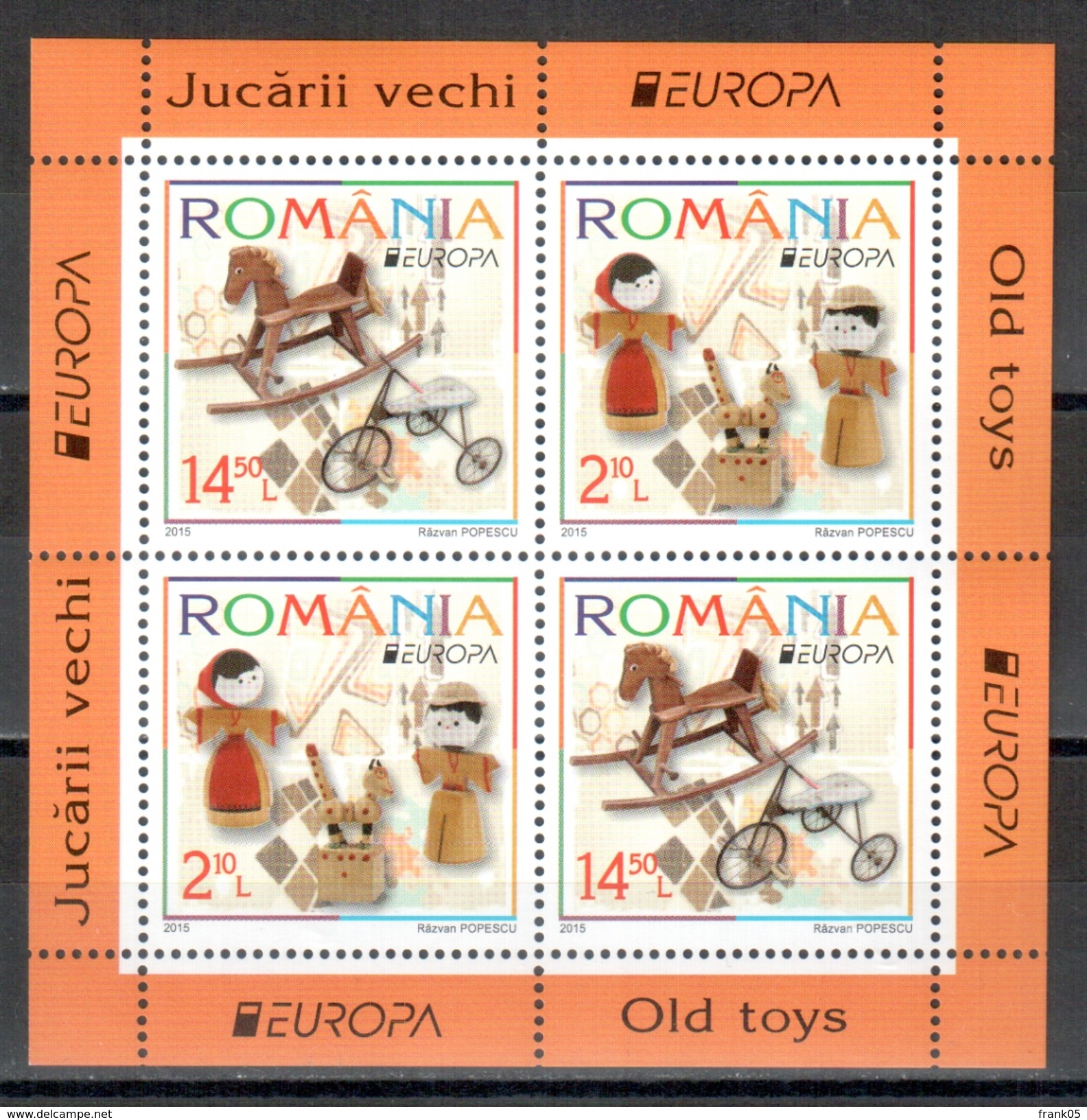 Rumänien / Romania / Roumanie 2015 Block II EUROPA ** - 2015