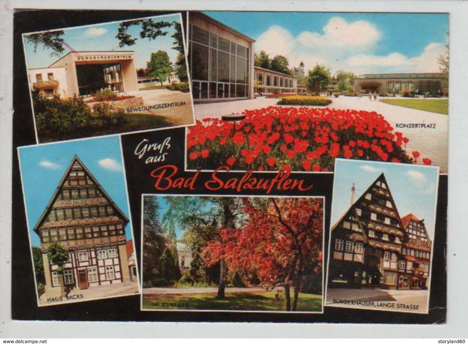 Cpm St002457 Bad Salzuflen , 5 Vues Situées Sur Carte - Bad Salzuflen