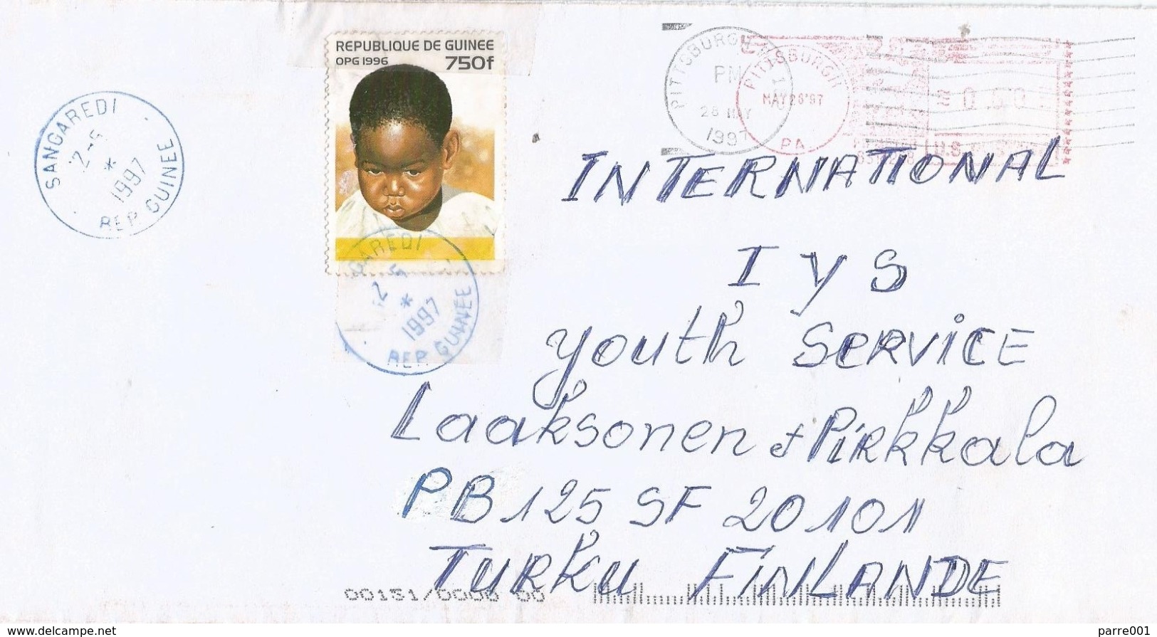 Guinee Guinea 1997 Sangaredi Child Michel 1587 Cover - Guinée (1958-...)