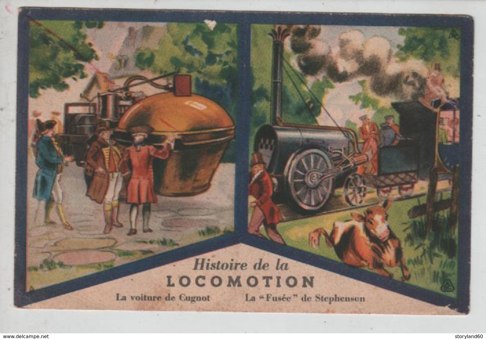 St002495 Histoire De La Locomotion Cirage Lion Noir , Chaussures , Publicité Droguerie - Auto's