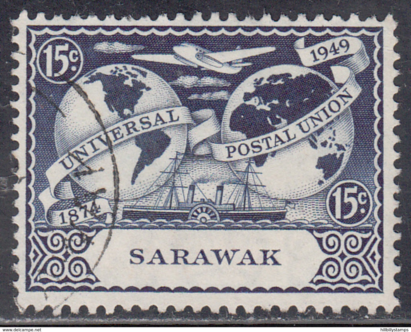 SARAWAK       SCOTT NO. 177     USED     YEAR 1949 - Sarawak (...-1963)