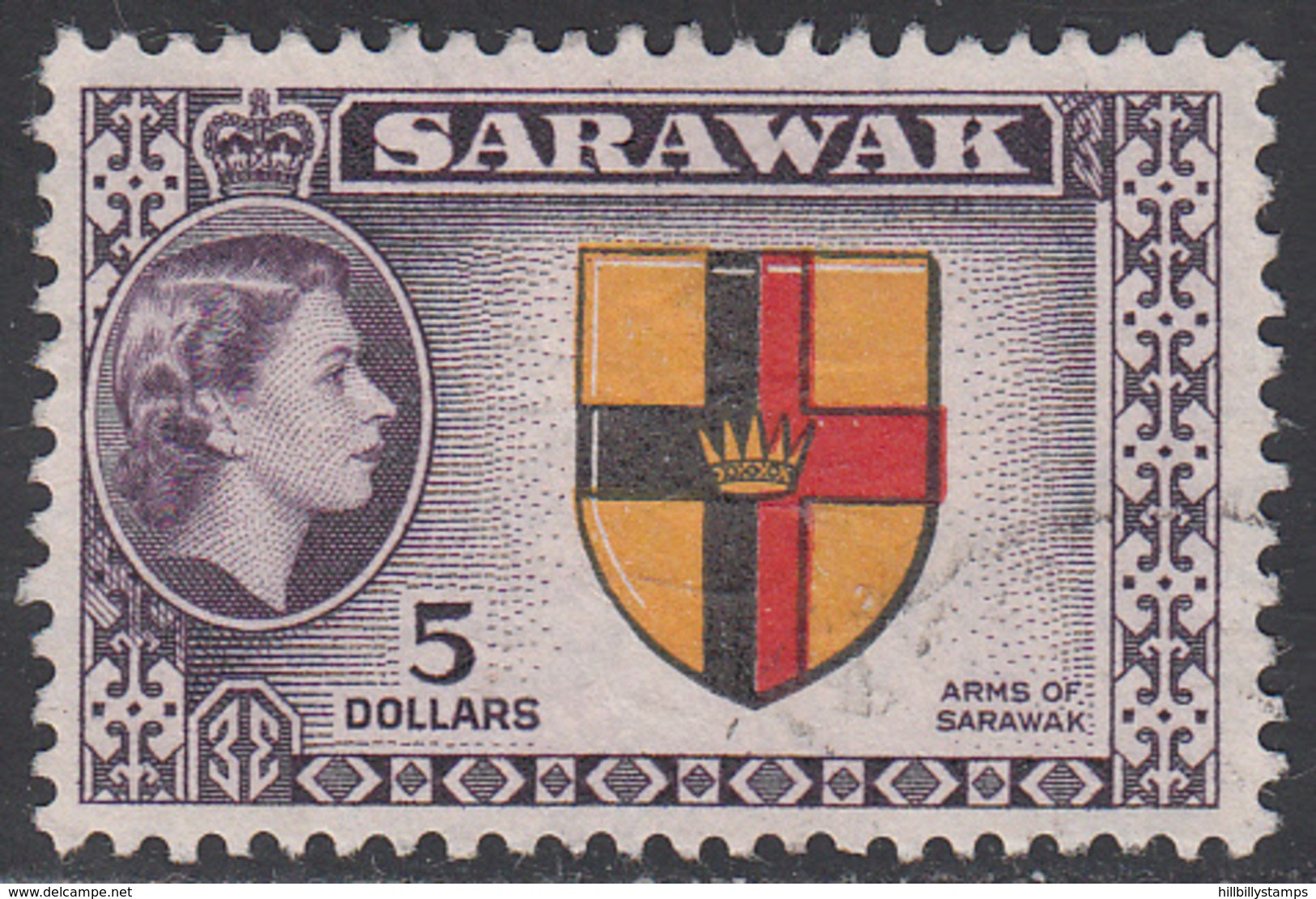 SARAWAK       SCOTT NO. 211    USED     YEAR 1955 - Sarawak (...-1963)