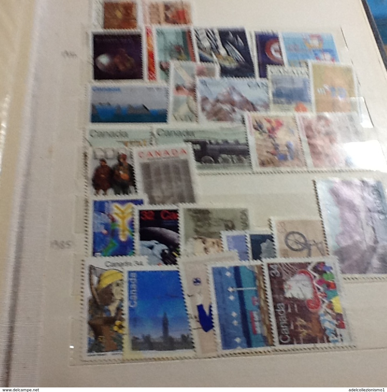 lotto di francobolli usati del canadà in album cat.450 &euro;