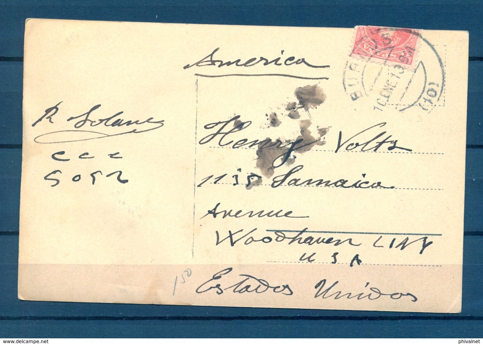 1910 , BURGOS - WOODHAVEN , TARJETA POSTAL DEL CAMPAMENTO DE SIDI MUSA EN LA GUERRA DE MELILLA - Cartas & Documentos