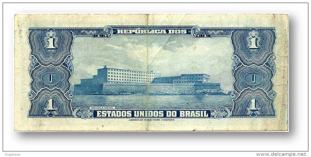 BRASIL - 1 CRUZEIRO - ND (1956 ) - P 150.c - Serie 3106.&ordf; - Sign. 5 - W/o Estampa ( 1A ) - Marquês De Tamandaré - Brazil