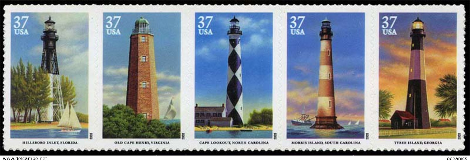 Etats-Unis / United States (Scott No.3791 - Southeastern Lighthousese)+ [**] - Unused Stamps