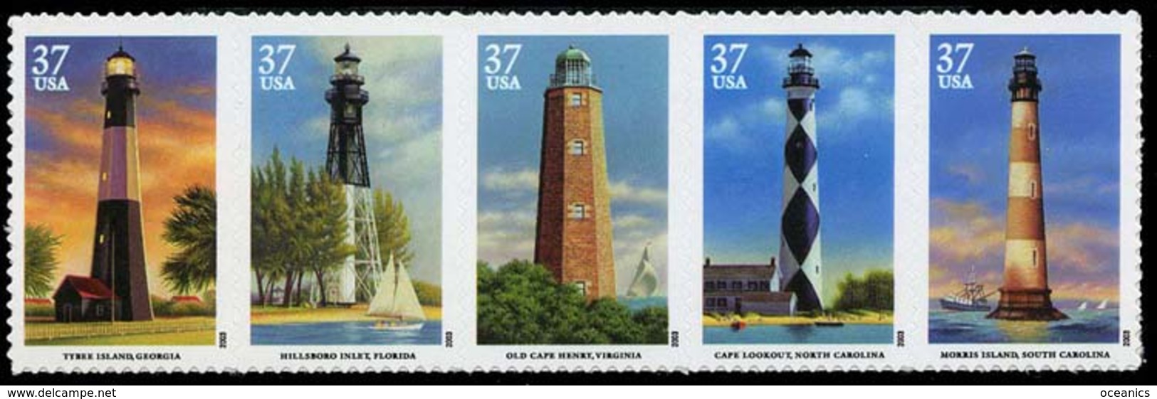Etats-Unis / United States (Scott No.3791 - Southeastern Lighthousese) [**] - Nuevos