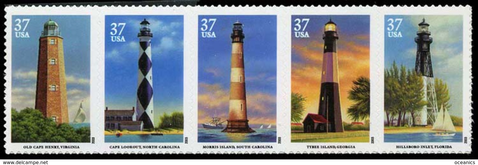 Etats-Unis / United States (Scott No.3791 - Southeastern Lighthousese)+ [**] NOTE - Unused Stamps