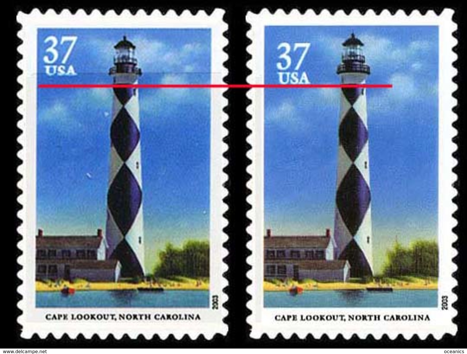 Etats-Unis / United States (Scott No.3791 - Southeastern Lighthousese)+ [**] NOTE - Unused Stamps