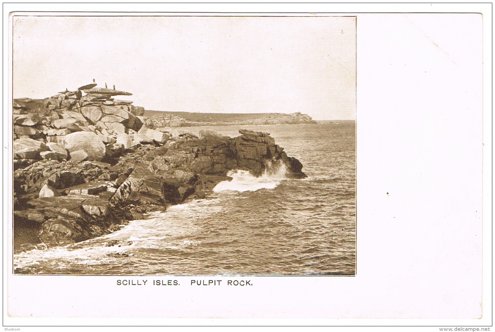 RB 1139 - Early Un-Divided Back Postcard - Pulpit Rock - Isles Of Scilly - Scilly Isles
