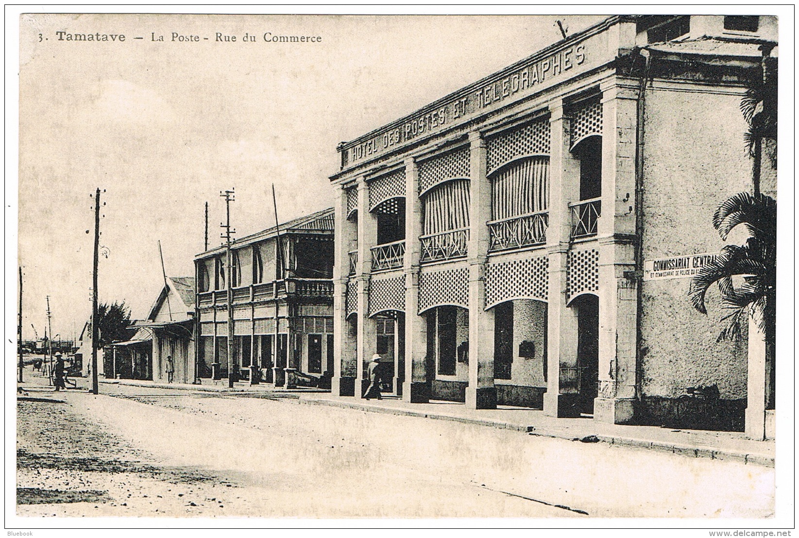 RB 1139 - Early Postcard - Tamatave Toamasina Post &amp; Telegraph Office - Madagascar Malagasy - Madagascar