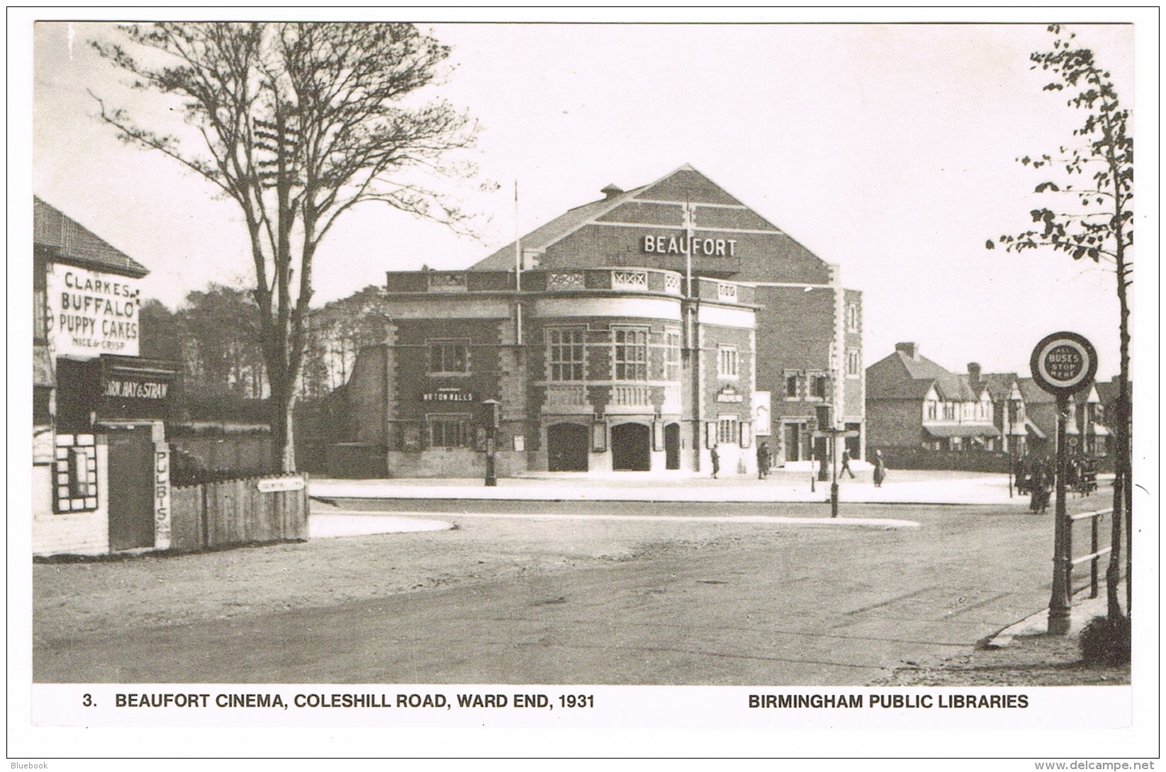 RB 1139 - Reproduction Postcard - Beaufort Cinema Coleshill Road - Ward End Birmingham - Birmingham