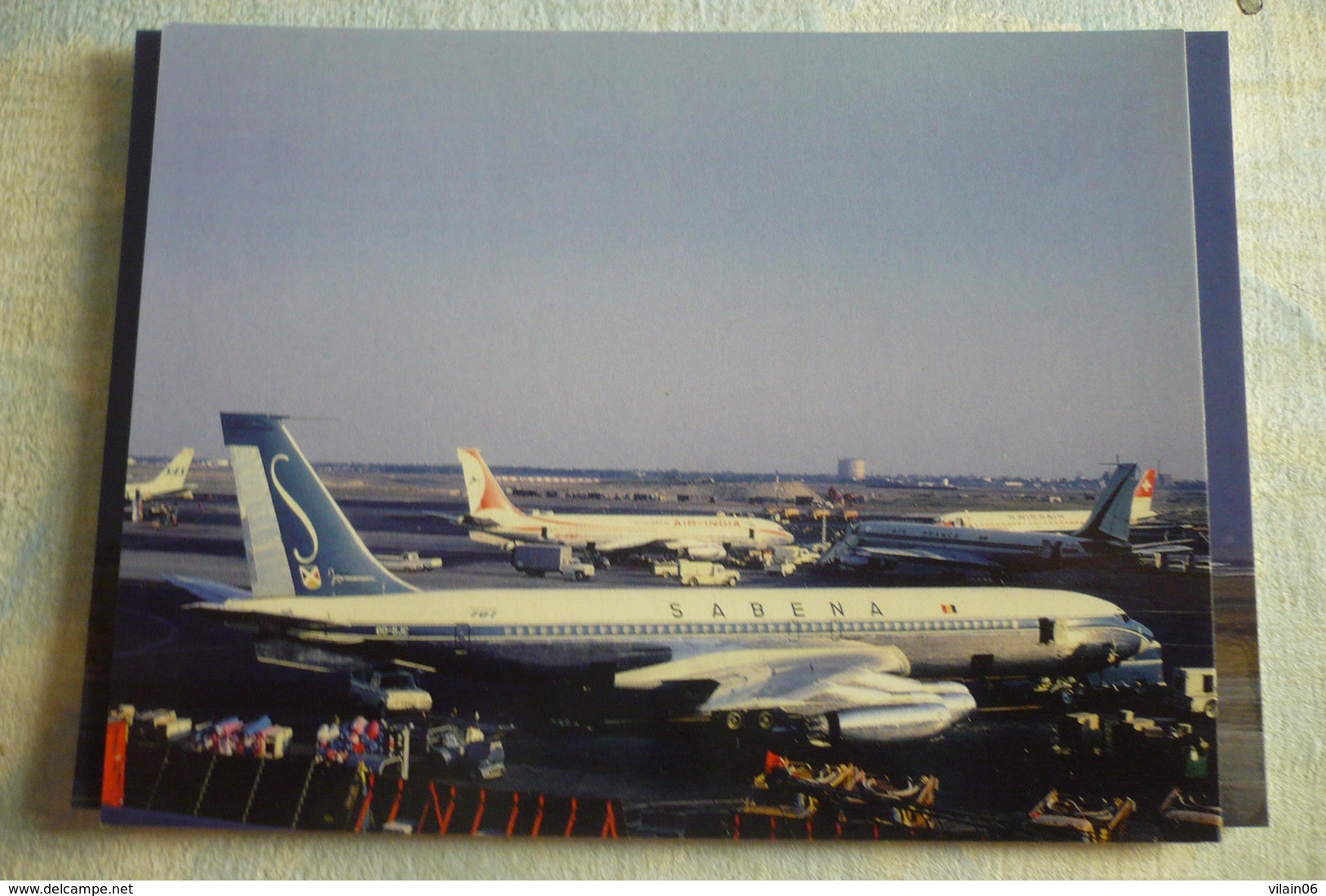 B 707   SABENA   OO SJC  NEW YORK AIRPORT - 1946-....: Moderne