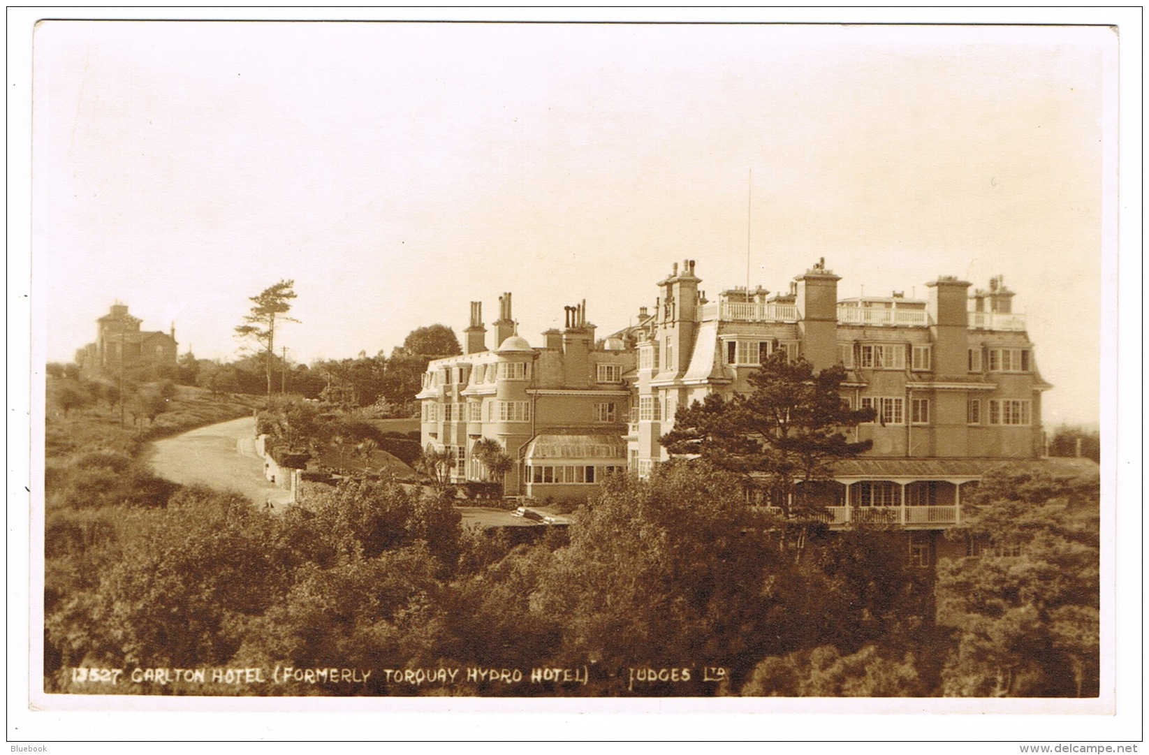 RB 1140 - Judges Real Photo Postcard - Carlton Hotel Ex Torquay Hydro Hotel - Devon - Torquay