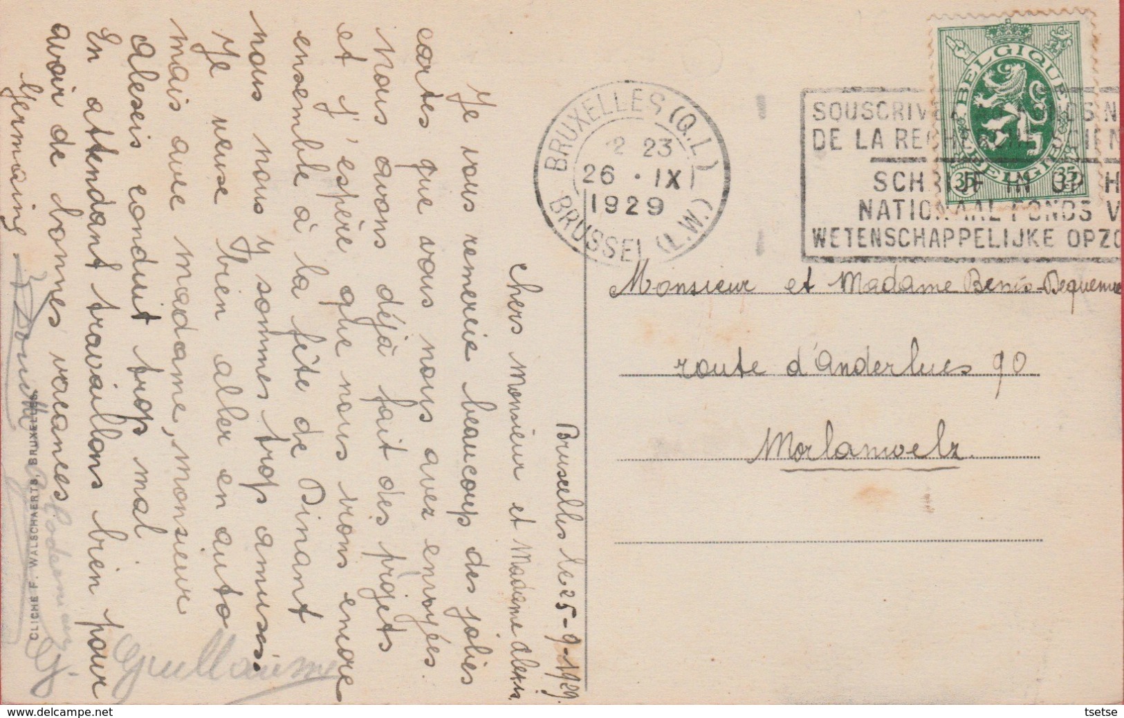 Woluwe-St.-Pierre - Vue à L'Etang Melaerts - 1929 ( Voir Verso ) - St-Pieters-Woluwe - Woluwe-St-Pierre