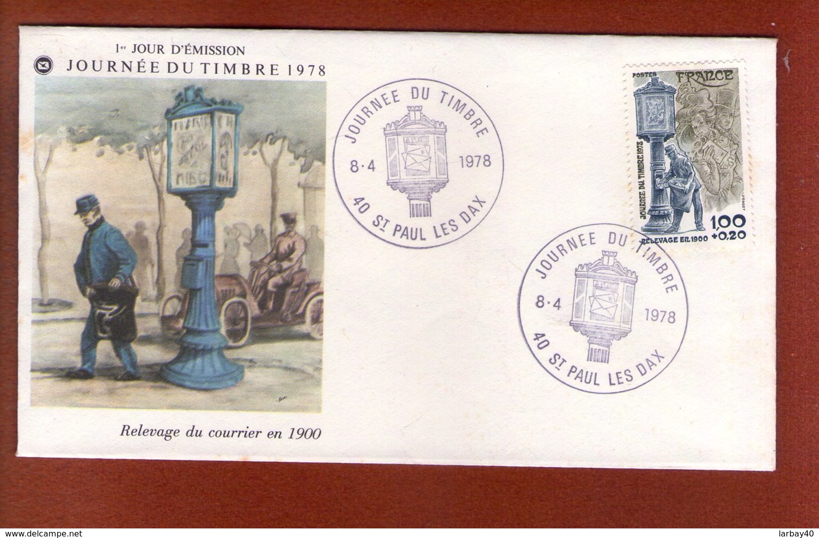 1 Enveloppe    - Premier Jour -   Journee Du Timbre 1978 St Paul Les Dax - 1970-1979