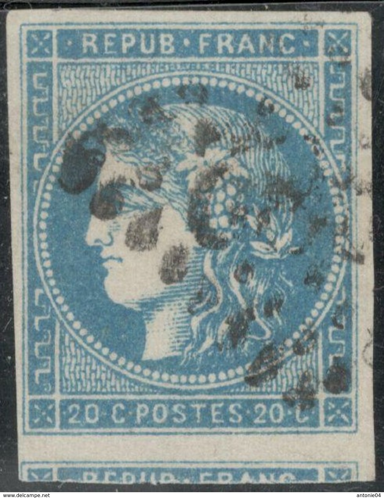 France Yvert 45Aa TB Sans Défaut Cote EUR 150  (numéro Du Lot 46G) - 1870 Emisión De Bordeaux