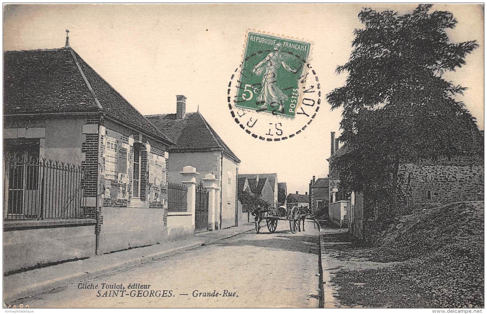 89 - YONNE / Saint Georges - Grande Rue - Saint Georges Sur Baulche