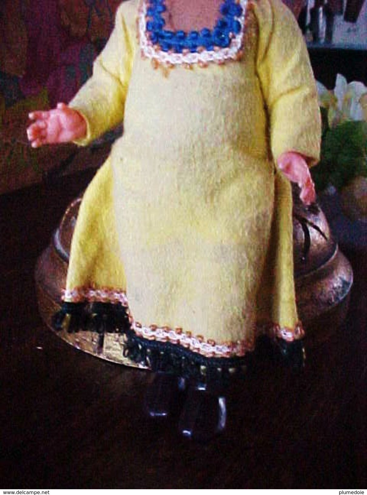 ANCIENNE  POUPEE  Type ESQUIMAUDE,  26 Cm  , TOY , OLD DOLL With Face Painted Eskimo - Poupées